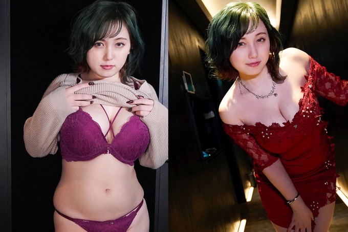 “比起橡胶，我更喜欢原材料♪” 给拥有华丽树色头发的矮胖大胸美女的中出礼物！ 田中宁宁桑宁宁
