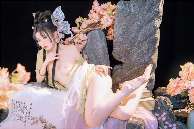 稀有露脸 高端ACG业界女神爆机少女 古风仙作《如梦令》绝美画风鲜鲍嫩乳 妙哉典藏必备