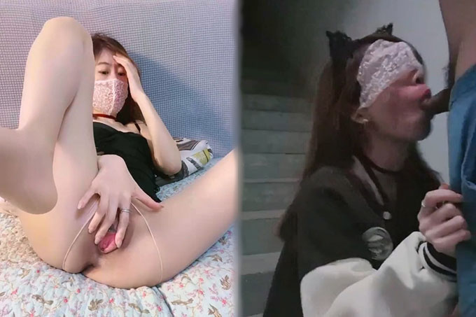 苗条大长腿小姐姐!被头套男尽情蹂躏,扶着冰箱后入,各种场景操逼,门口楼道爆操